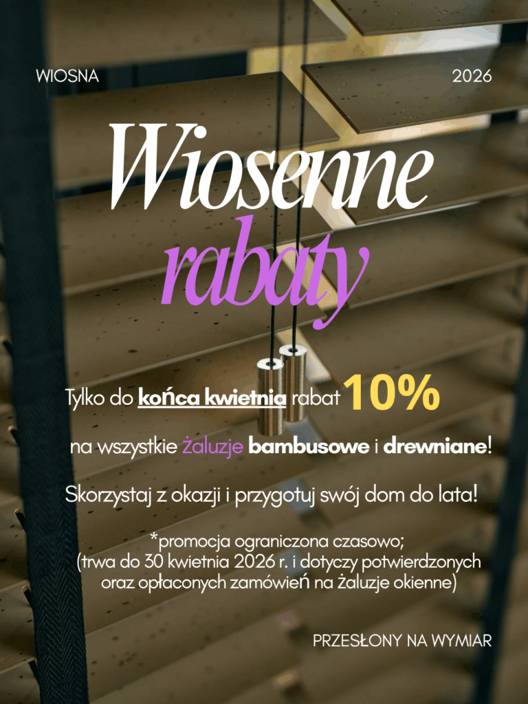 wiosenna promocja na żaluzje